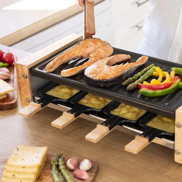 Cecotec ahşap raclette - Resim 6