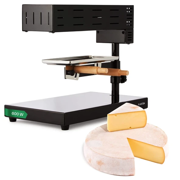 Klarstein Appenzell 2G İsviçre Raclette Izgara - peynirli raclette, masa ızgarası, bağımsız cihaz, geleneksel peynir eritme, güç: 600 watt ürün görseli 1