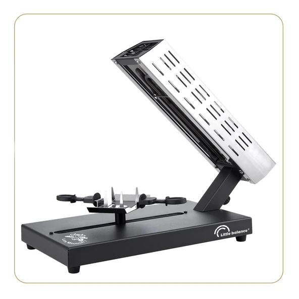 LITTLE BALANCE 8761 Savoyarde 1/4 Öğütücü, Geleneksel Raclette, Çeyrek Öğütücü, 4 Kişi, Kayar Peynirlik, PFAS İçermez, Yapışmaz, 600W, Paslanmaz Çelik/Siyah ürün görseli 1