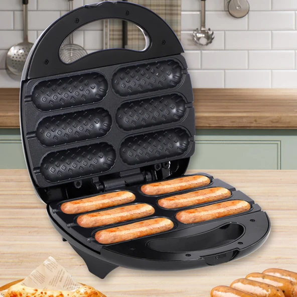 Hot Dog Waffle Makinesi Tek Kullanımlık Hot Dog Makinesi Hızlı Isıtma Tek Kullanımlık Tuvalet Hızlı Isıtma Yapışmaz Tava Tek Kullanımlık Banyo Hızlı Isıtma Ticari Waffle Makinesi ürün görseli 1