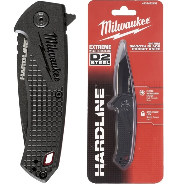 Milwaukee Hardline Katlanır Düz Ağızlı Bıçak 64 mm - 4932492452 ürün görseli 1
