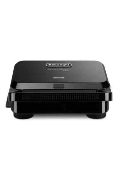 De'Longhi MultiGrill Easy SW12A.BK, elektrik kontaklı ızgara, çıkarılabilir ızgara plakalı elektrikli ızgara, kompakt masa ızgarası, 800 W, 25 x 29 x 10,5 cm ürün görseli 1