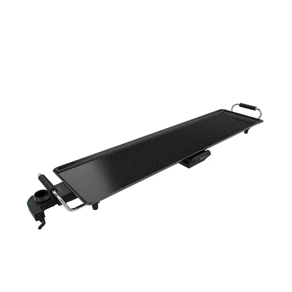Cecotec Asar Electrica Tasty&Grill 3000 RockWater XXL Plancha. 2400 W, Gran yüzey 90x22cm, Piedra RockStone Kaplama, Yapışmaz, Sıcaklık Ayarlanabilir ürün görseli 1