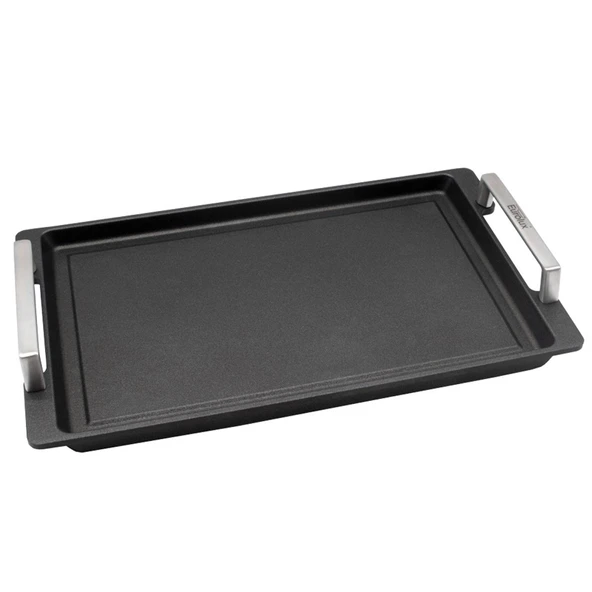 Eurolux Teppanyaki ızgara plakası 41 x 24 cm kaplamalı - paslanmaz çelik yan kulplar - indüksiyon ve ızgara dahil her tür ocak - pürüzsüz yapışmaz yüzey - Almanya'da üretilmiştir ürün görseli 1