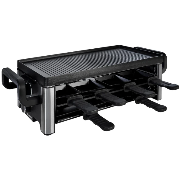GUTFELS 13 tavalı raclette RACLETTE 4030 | Raclette ızgara 8 kişi | 2100W | Yapışmaz kaplama | Sürekli düzenleme | Pizza tavaları ürün görseli 1