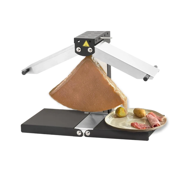 Raclette ızgara 1-6 kişilik – Louis Tellier Brézière® Signature Basalte Black – Dayanıklı ve Temizlemesi Kolay – Geleneksel raclette deneyimi için yüksekliği ayarlanabilir ısıtma rayları ürün görseli 1