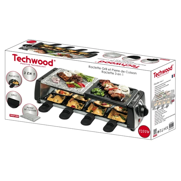 Raclette ızgara – pişirme taşı - Resim 2