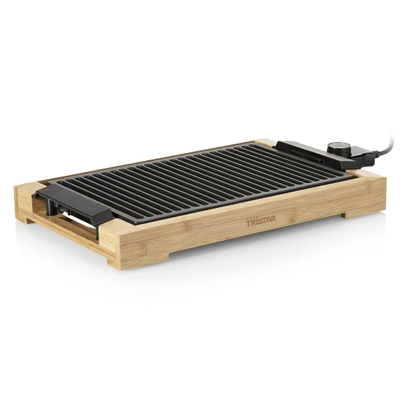 Tristar BP-2785 elektrikli ızgara ve ızgara - şık bambu gövdeli - ızgara yüzeyi: 37 x 25 cm ürün görseli 1