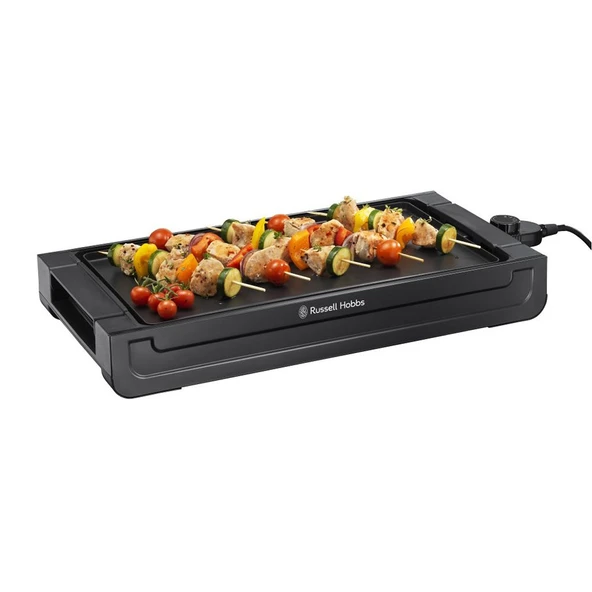 Russell Hobbs Izgara [Teppanyaki masa ızgarası] Fiesta (45x25cm, çıkarılabilir ve yapışmaz kaplamalı ızgara plakası, değişken sıcaklık ayarı, yağ damlama tepsisi, 2400W) elektrikli ızgara 22550-56 ürün görseli 1