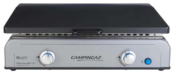 Campingaz Plancha, gazlı masa ızgarası, emaye çelikten yapılmış ızgara plakalı ve 2 çelik brülörlü gastro kızartma makinesi, Akdeniz ızgarası için BlueFlame teknolojili masa ızgarası a la plancha ürün görseli 1