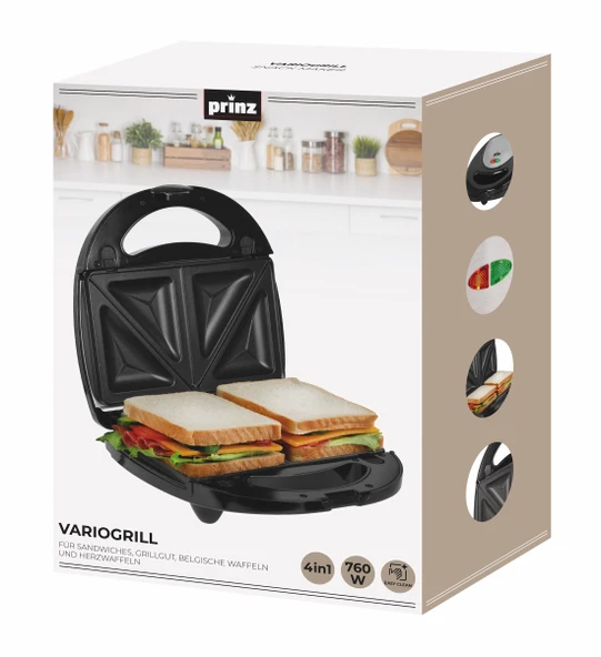Prinz Variogrill 3'ü 1 arada PZ-SAM3 - Resim 9