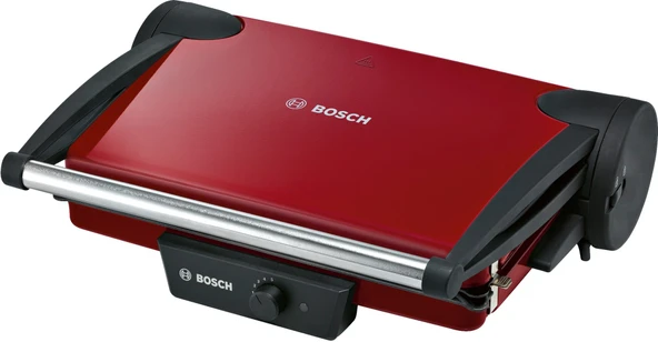 BOSCH TFB4402V kontak ızgarası (1800 W, 3 ızgara konumu, sürekli ayarlanabilir termostat), kırmızı / antrasit ürün görseli 1