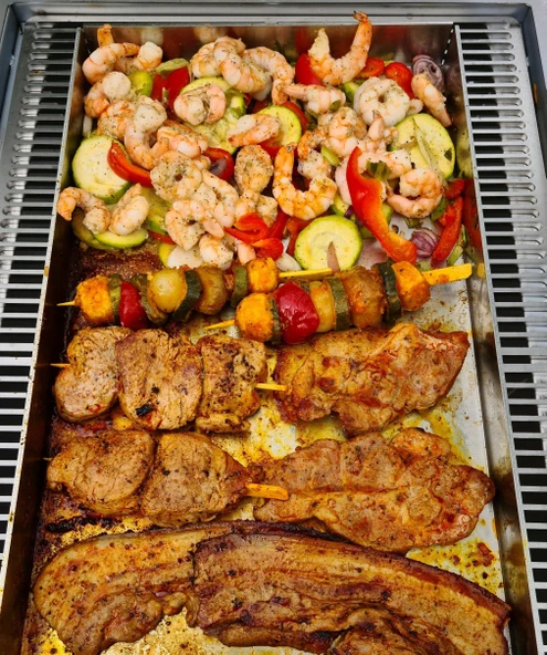 SMOKI Plancha Izgara Tabağı Paslanmaz Çelik 4 mm (30 x 44) ürün görseli 1