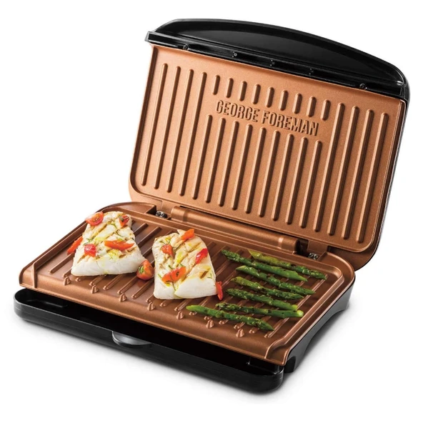 Fit Izgara Bakır Orta George Foreman 25811-56 - 2'si 1 arada - Pratik saklama - Performans ve birinci sınıf tasarım - Kolay temizlik ürün görseli 1