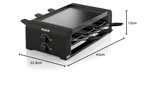 Stöckli Raclette PizzaGrill 6 Siyah - Resim 8