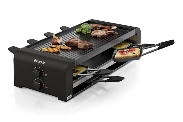 Stöckli Raclette PizzaGrill 8 Siyah - Resim 2