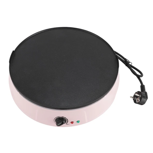 Qcwwy Express Elektrikli Yuvarlak Izgara Plakası, 1200W Mini Yapıcı, Elektrikli Yuvarlak Izgara Plakası, Taşınabilir Kompakt Fırın, Yapışmayı Önler, Daha Verimli, Yüksek Sıcaklığa Dayanıklı ürün görseli 1