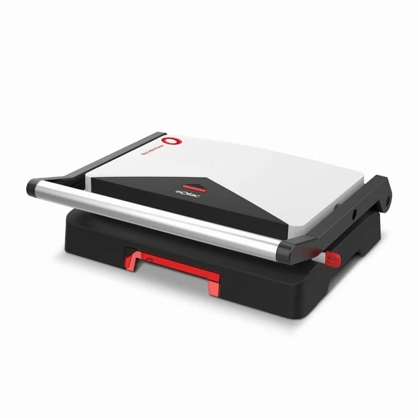 Izgara Solac 1000 W, 23,5 x 14 cm, PFOA içermeyen yapışmaz kaplama, kendinden ayarlı üst plaka, JP20 GR5300 ürün görseli 1