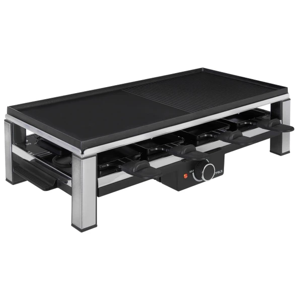 GUTFELS 4 tavalı raclette RACLETTE 4020 | Raclette ızgara 8 kişi | 2000W | Yapışmaz kaplama | Sürekli düzenleme | Raclette 8 kişi ürün görseli 1