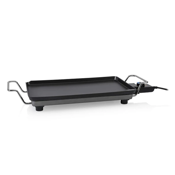 Plancha Princess Chef Pro Classic siyah – alüminyum döküm – 4 kişi – 46 x 26 cm – 2000 W ürün görseli 1