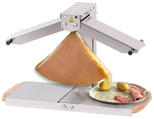 Raclette ızgara 1-6 kişilik – Louis Tellier Brézière® Signature Inox – Dayanıklı ve temizlemesi kolay – Geleneksel raclette deneyimi için yüksekliği ayarlanabilir ısıtma rayları ürün görseli 1