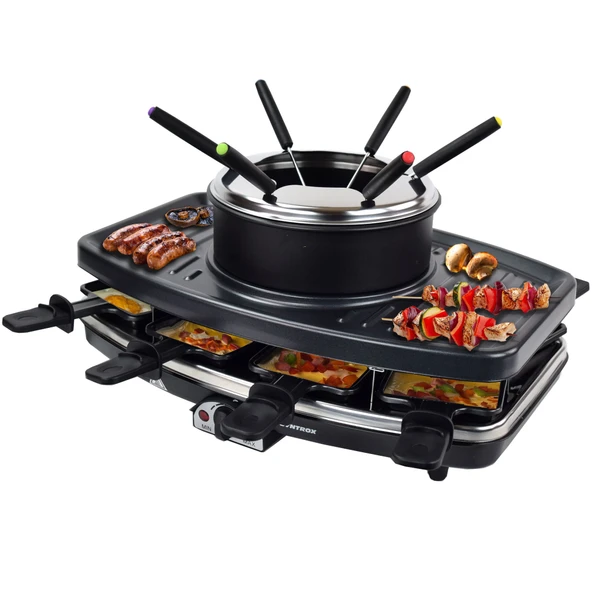 Syntrox Germany Freiburg 3'ü 1 Arada 8 Kişilik Raclette Izgara Fondü ürün görseli 1