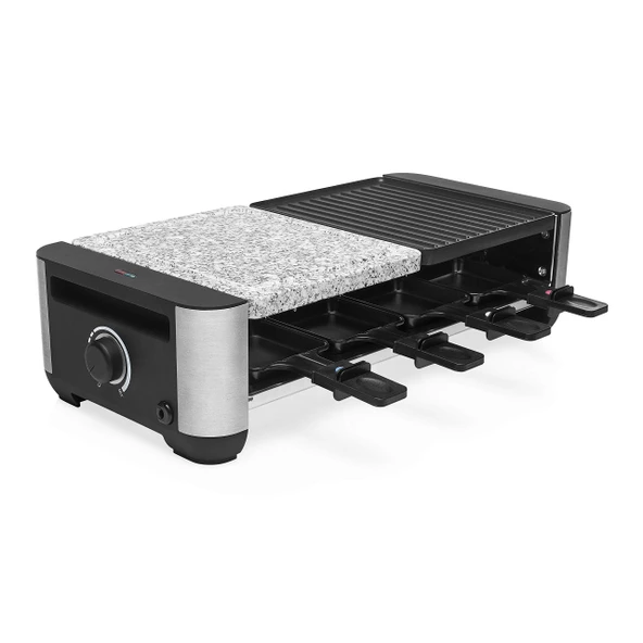 Princess premium raclette ızgara ve taş kombinasyonu - 8 tavalı, 162620.01.001 ürün görseli 1