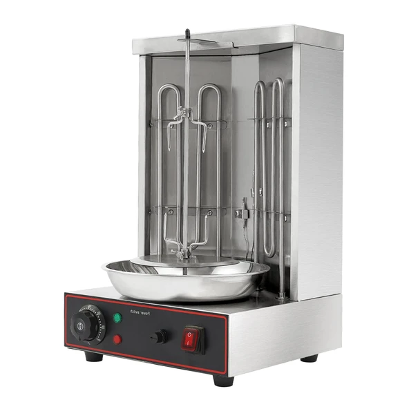 50-300°C Döner Izgarası, Dikey Elektrikli Izgara, Shawarma Kebap Makinesi, Elektrikli Dikey Piliç, Otomatik Döner Dumansız, Döner Gyros için ürün görseli 1