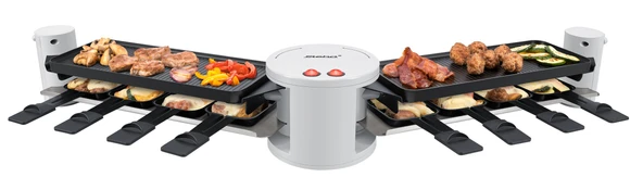 Steba RC 60 Twin Raclette, 180 dereceye kadar açılabilir, yanları ayrı ayrı kullanılabilir ürün görseli 1