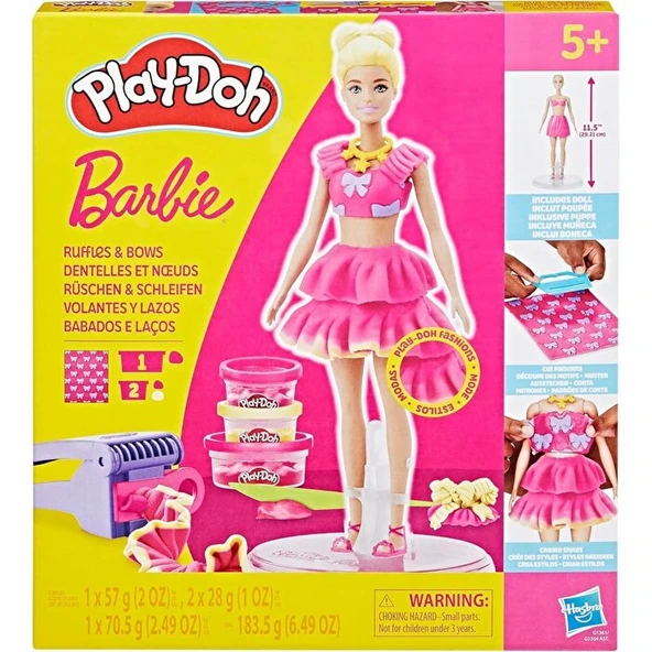 Play-Doh Barbie Fırfırlar ve Fiyonklar Seti ürün görseli 1