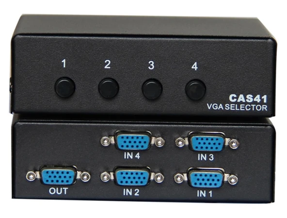 Vcom DD174 4-1 Port Manuel 350MHz Metal Vga Switch ürün görseli 1