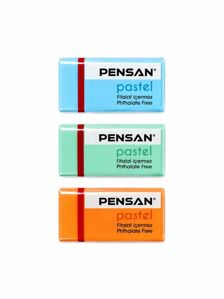 PENSAN PASTEL RENKLİ SİLGİ 3 ADET - Resim 5