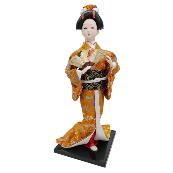 Japon Kimonolu Geyşa Bebek Biblo 30 cm No.8 ürün görseli 1