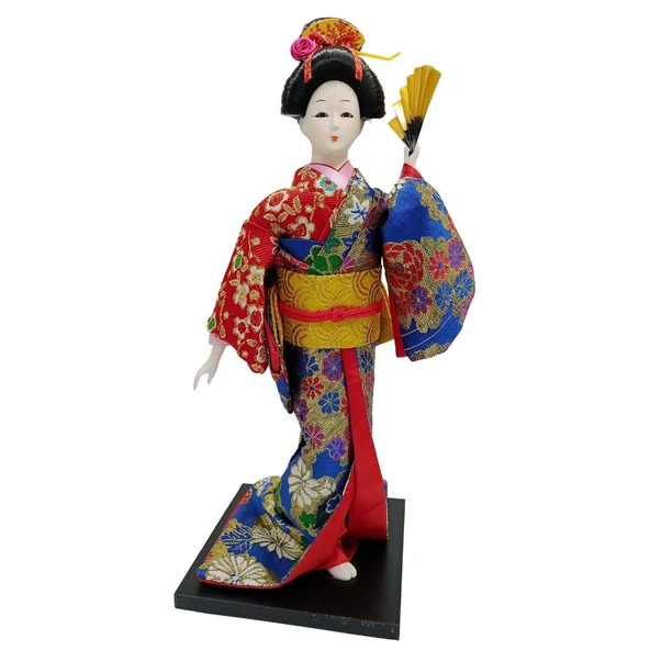 Japon Kimonolu Geyşa Bebek Biblo 30 cm No.17 ürün görseli 1