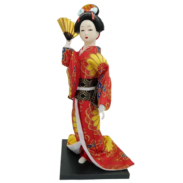 Japon Kimonolu Geyşa Bebek Biblo 30 cm No.15 ürün görseli 1