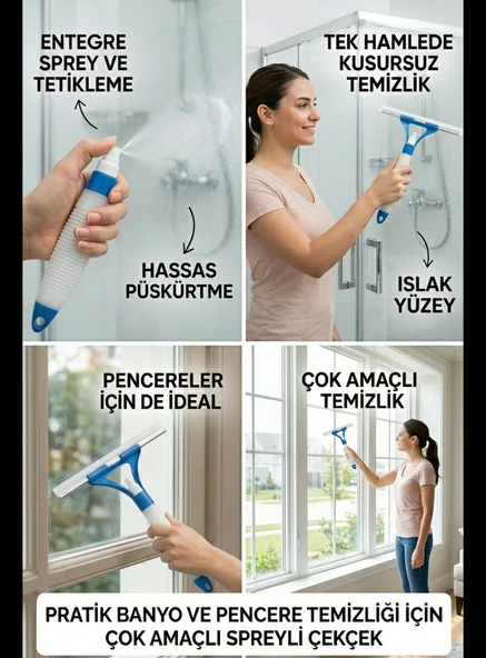 HBNET Pratik Sprey Mekanizmalı Cam Sileceği ürün görseli 1