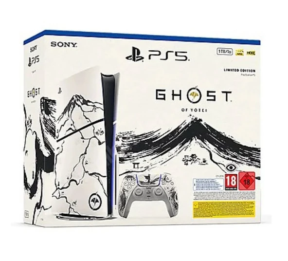 PS5 Slim Standart Ghost of Yötei Limited Edition Oyun Konsolu ürün görseli 1