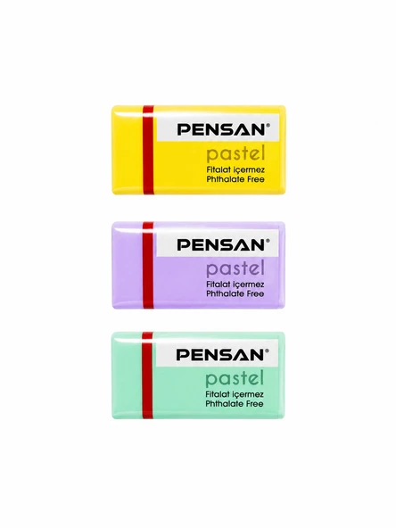 PENSAN PASTEL RENKLİ SİLGİ 3 ADET - Resim 6