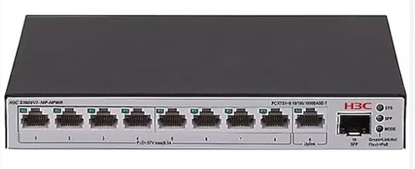 H3C S1600V2-18P-HPWR L2 16 port 10-100-1000 BASE-T PoE+ Portu 2 adet 1G SFP Portu 240W PoE+ Switch ürün görseli 1