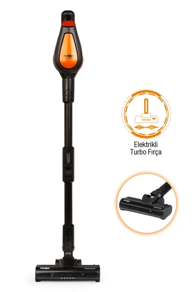 Fantom Pluto P 6100 Plus Cyclone Elektrikli Moplu Dikey Süpürge Siyah - Resim 2