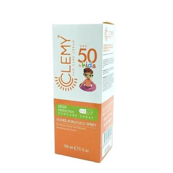 CLEMY SUN KIDS SPREY SPF50 150 ML ürün görseli 1