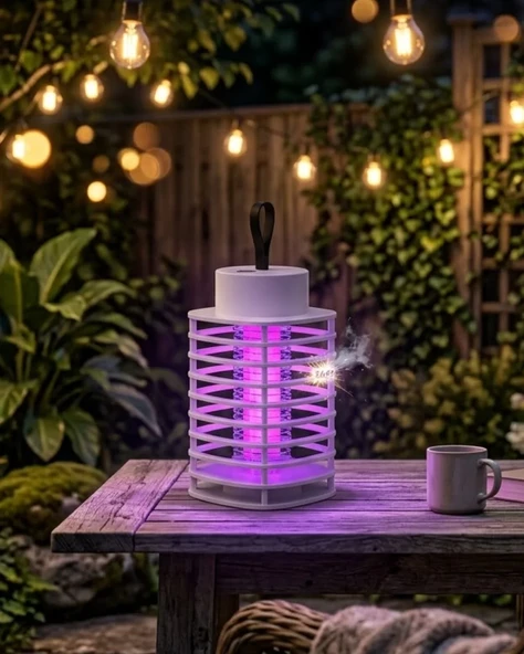 Akıllı Elektrikli Böcek Öldürücü Lamba UV Mor Işık Sessiz Gece Kullanımı Duvara Asılabilir ürün görseli 1