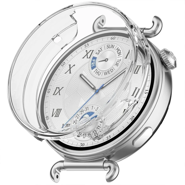 Sneezy Huawei Watch Gt6 41mm Tpu Yumuşak Silikon Kasa Ve Ekran Koruyucu  Şeffaf ürün görseli 1