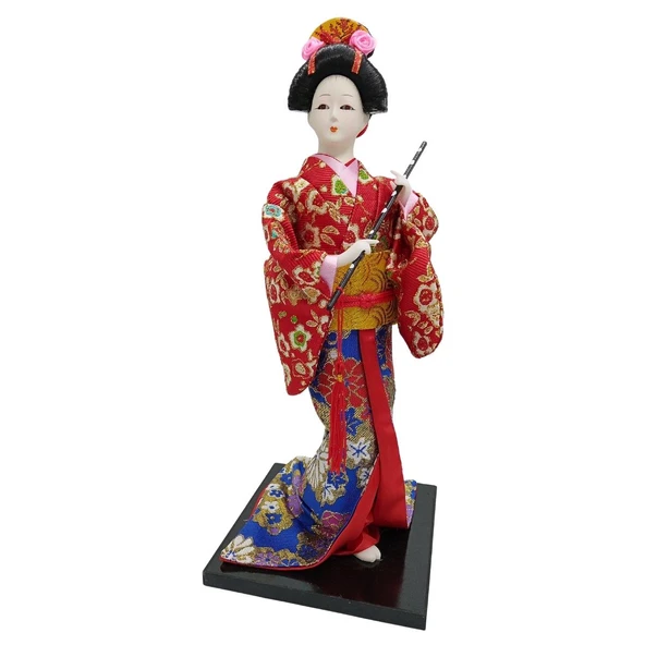 Japon Kimonolu Geyşa Bebek Biblo 30 cm No.11 ürün görseli 1