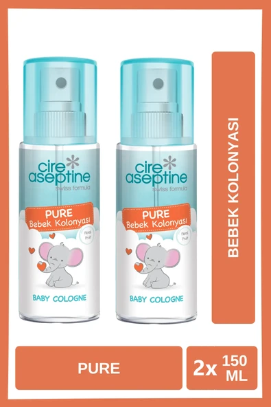 Cire Aseptine Bebek Kolonyası Pure 150 Ml x 2 Adet ürün görseli 1
