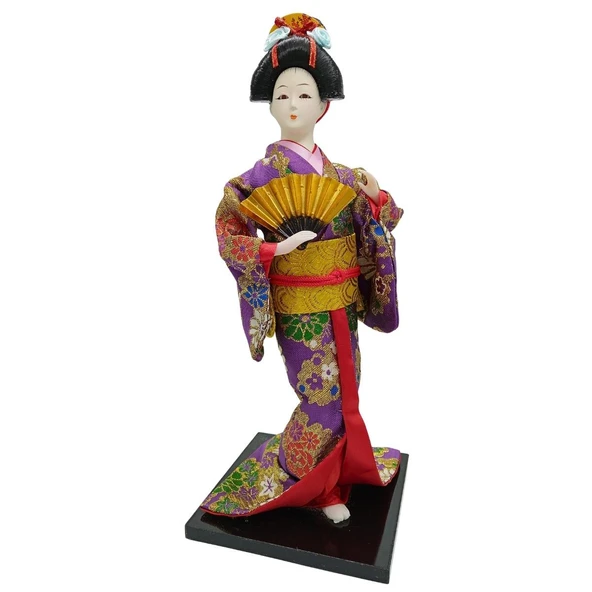 Japon Kimonolu Geyşa Bebek Biblo 30 cm No.14 ürün görseli 1