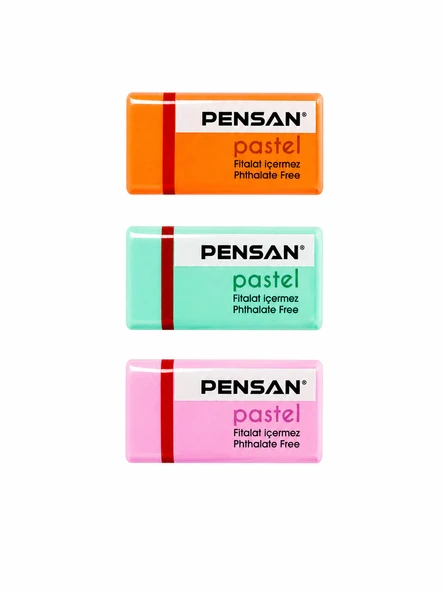 PENSAN PASTEL RENKLİ SİLGİ 3 ADET - Resim 8