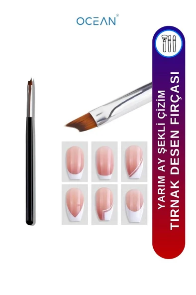 Ocean Nail Art Tırnak Kenar Temizleme ve Düzeltme Fırçası EBAY-116 ürün görseli 1