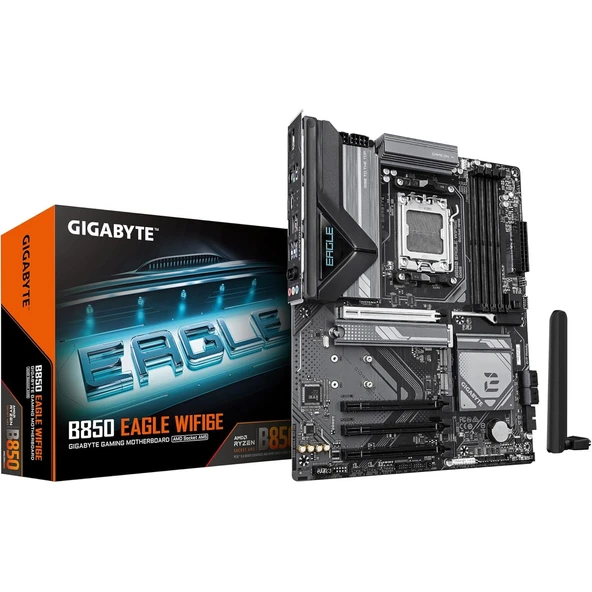 Gigabyte B850-EAGLE-WIFI6E 8200MHz OC DDR5 AM5 M.2 HDMI DisplayPort ATX Anakart ürün görseli 1