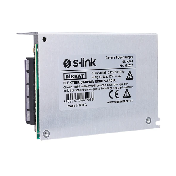 S-LINK SL-KA65 12V 5A Switch Mode DC ADAPTÖR(1923) - Resim 3